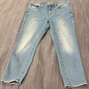 Madewell Women’s Light Blue 10” High-Rise Skinny Crop Jeans